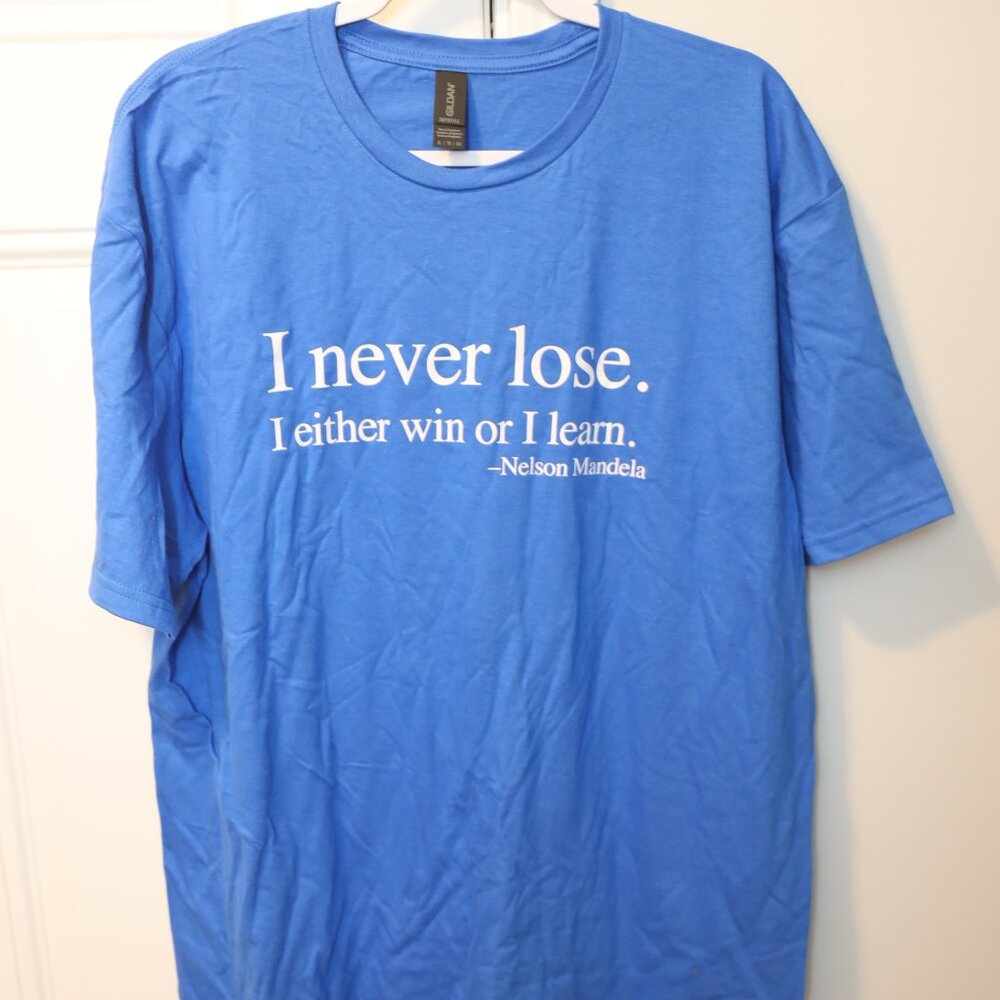 Nelson Madela Quote Mens Tshirt - Size XL